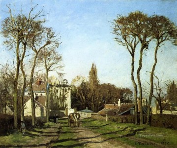カミーユ・ピサロ Painting - ヴォワザン・イヴリーヌ村の入り口 1872年 カミーユ・ピサロ